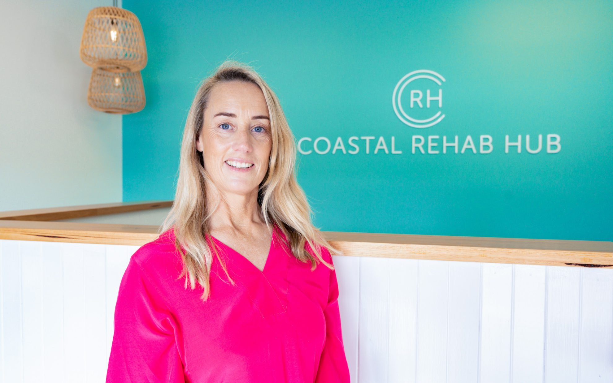 Kate at Coastal Rehab Hub's reception